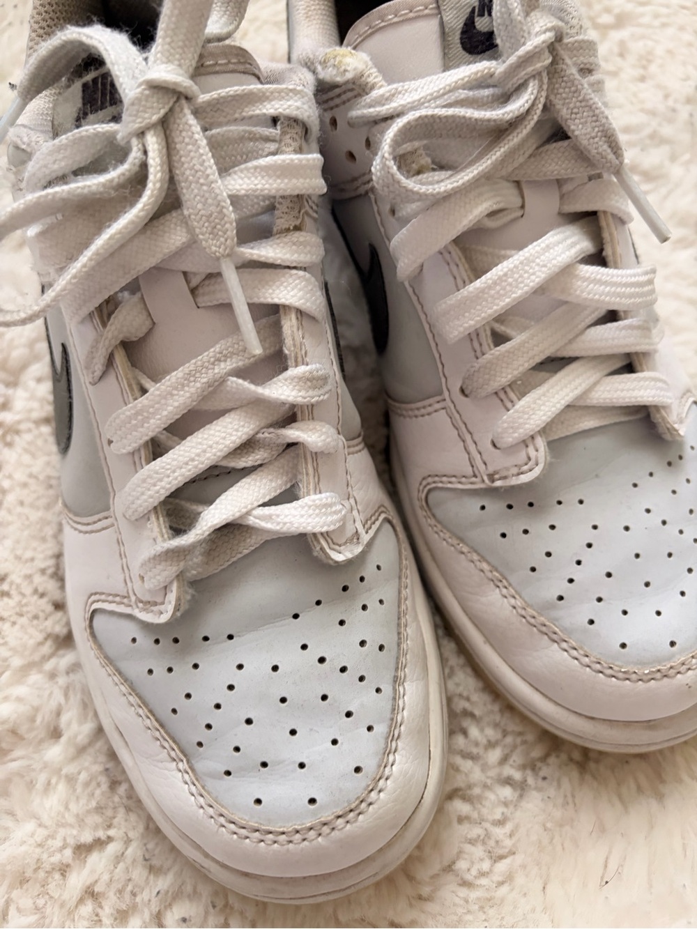 Nike Dunk Low - White & Gray Sneakers - Picture 3 of 11